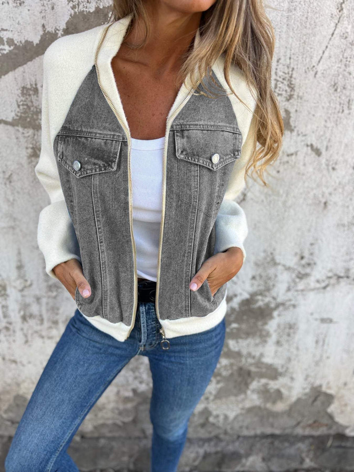 Elwira | Unikatowa jeansowa kurtka w stylu vintage
