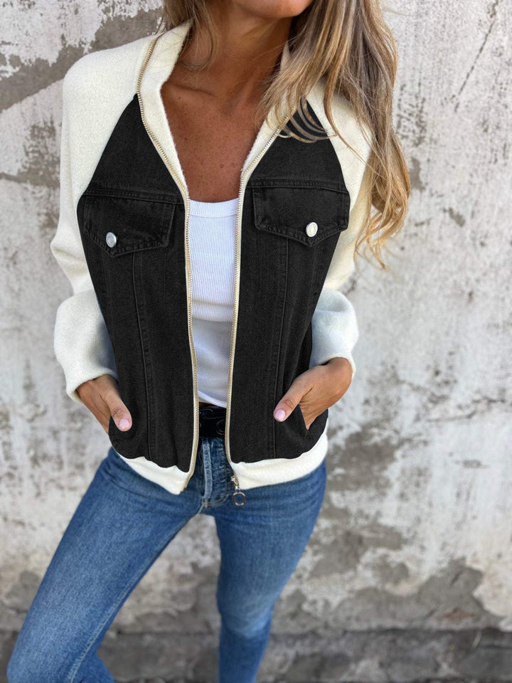 Elwira | Unikatowa jeansowa kurtka w stylu vintage