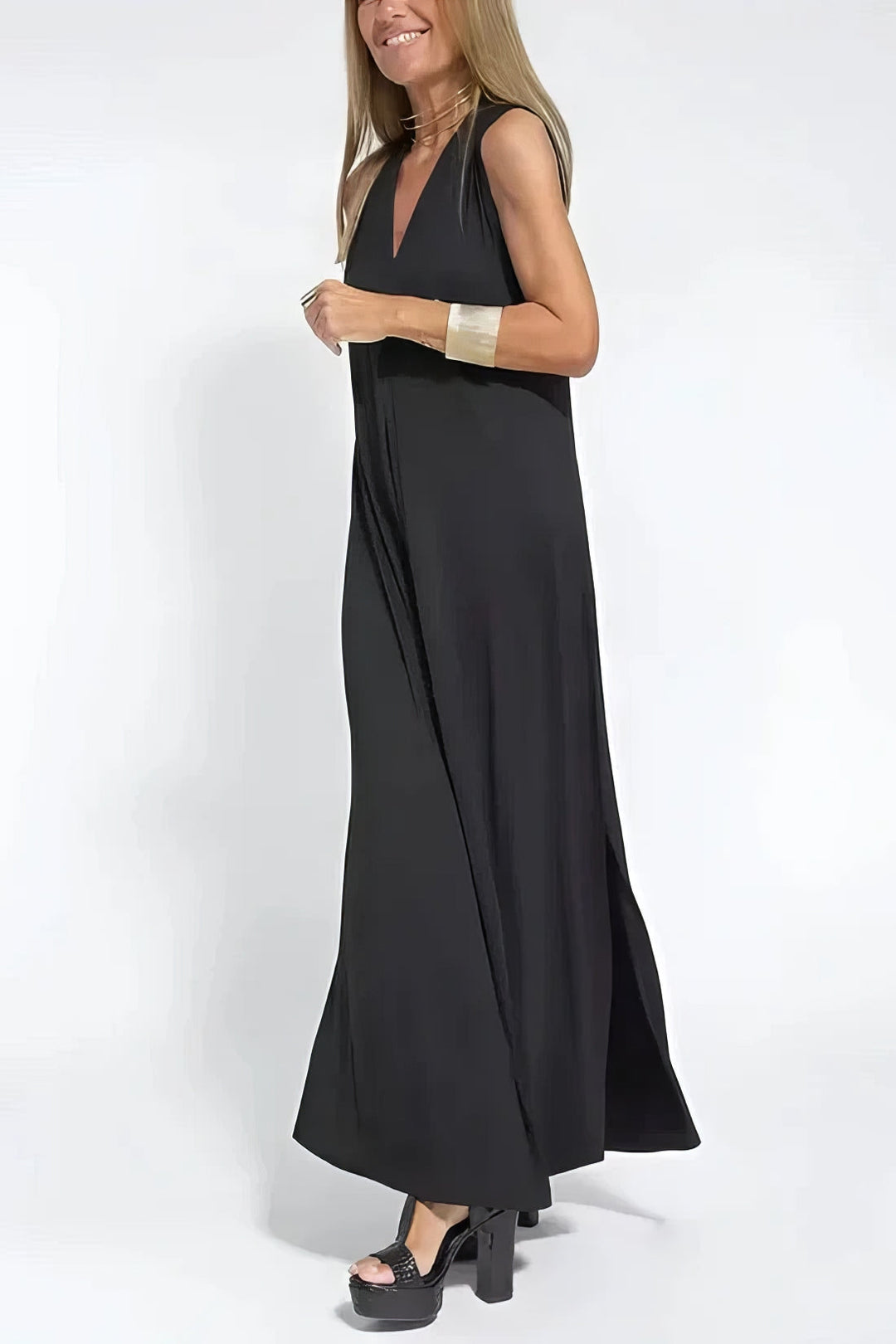 BEATRIZ | Elegancka Długa Sukienka z Opcjonalnym Kardiganem
